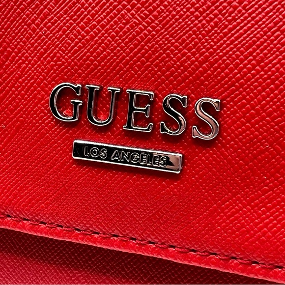 Red Campos Mini Shoulder Bag by GUESS Factory - Picture 5 of 8